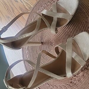 Calvin Klein Women's Silver Strappy Sandals